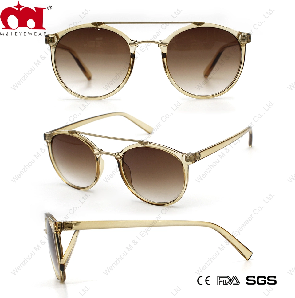 Promotion Round Shape Twin Nose Bridge Crystal Fashion Unisex Sunglasses (WSP20048)