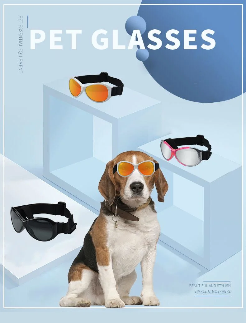 OEM Pet Accessories Sunglasses Cool Lovely Pet Cat Sunglasses Funny Pet Metal Cat and Dog Eye Sunglasses