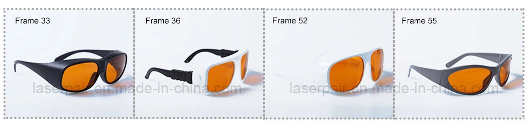 Sports Type of 532nm & 1064nm Laser Safety Glasses & Laser Safety Eyewear for Tattoo Removal Machine Q-Switched Equipment
