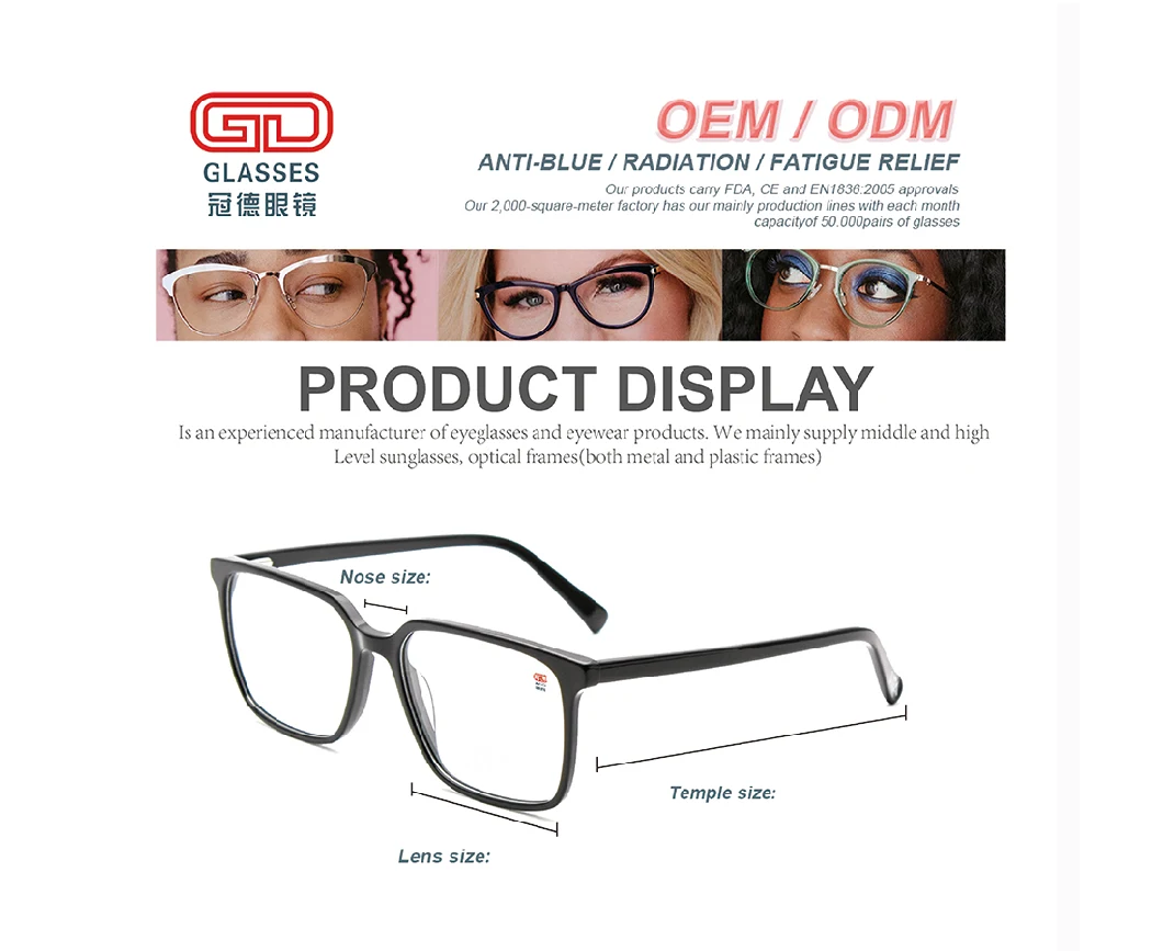 New Fashion Cat Eye Metal Eyeglasses Frames Optical Eyewear