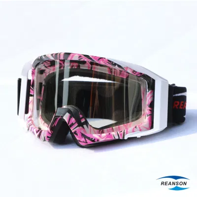 Reanson – lunettes de moto avec revêtement miroir, lentille PC détachable, pour motocross
