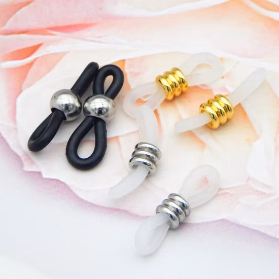 Accessoires de lunettes de perles rondes en acier inoxydable de haute qualité pour femmes