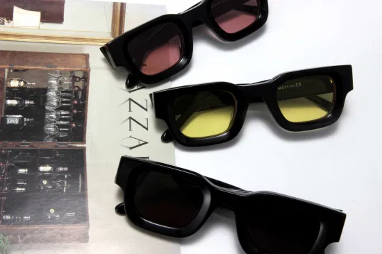 Lentille Cr39 pour hommes et femmes, lunettes en acétate de mode, produits prêts à l'emploi, lunettes de soleil personnalisées de haute qualité
