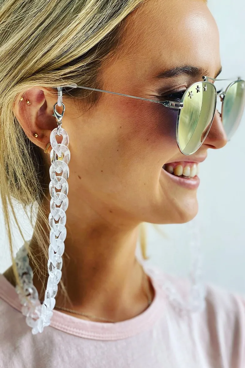 Chaînes de lunettes perlées colorées, chaîne de lunettes de soleil de lecture, sangle de support, cordon, accessoires pour lunettes